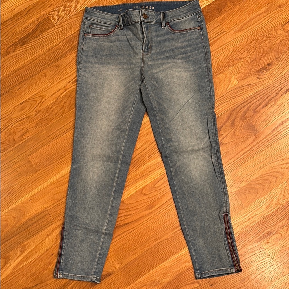 White House Black Market Blue Skinny Jeans